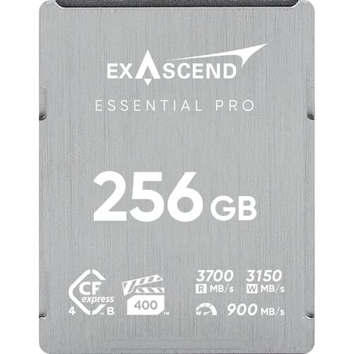 Exascend Essential Pro CFexpress TypeB Card 256GB/ Read: 3750 MB/s, Write: 3350 MB/s ,VPG-400 image 1