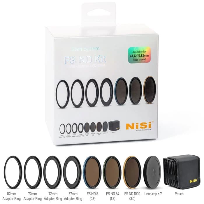 NISI Swift FS ND Filter Kit (8+64+1000) 67/72/77/82mm image 1