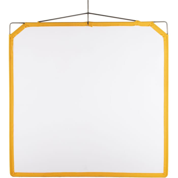 Matthews Solid Frame Scrim White Artificial Silk 48x48" image 1