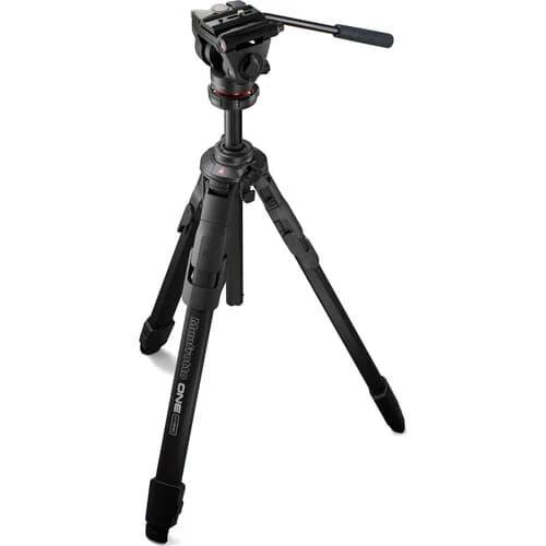 Manfrotto ONE Aluminum Tripod with 500X Fluid Head image 1