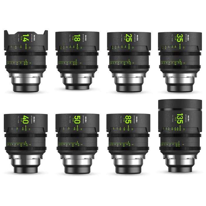 NiSi ATHENA PRIME T2.4/1.9 Full-Frame 8-Lens MASTER Kit (PL) image 1