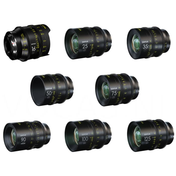 DZO Film Vespid 8-lens Kit PL Mount (16,25,35,50,75,100,125, 90mm Macro) image 1