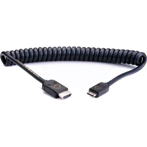 Atomos AtomFLEX HDMI to Mini-HDMI Coiled Cable (16” to 32") image 1