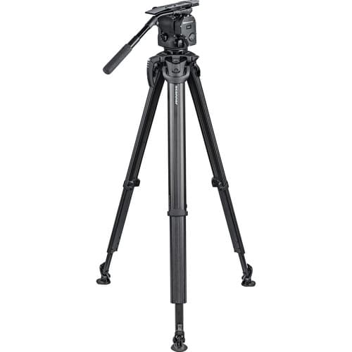 OConnor 1040 Fluid Head & flowtech100 Tripod with Floor Spreader image 1
