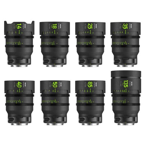 NiSi ATHENA PRIME T2.4/1.9 Full-Frame 8-Lens MASTER Kit (Sony E, Drop-In Filter Mounts) image 1