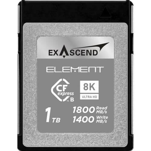 Exascend Element CFexpress Type B Card 1TB/ Read: 1800 MB/s, Write: 1400 MB/s image 1
