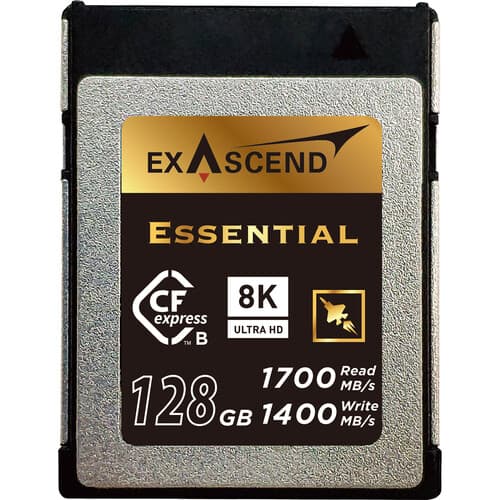 Exascend Essential CFexpress Type B Card 128GB/ Read: 1800 MB/s, Write: 1400 MB/s image 1