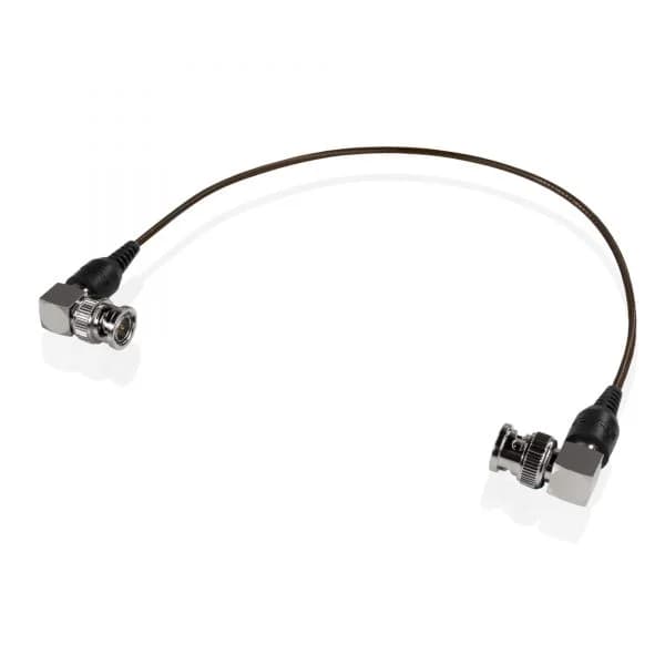 SHAPE SKINNY 90-DEGREE BNC CABLE 12 INCHES BLACK image 1