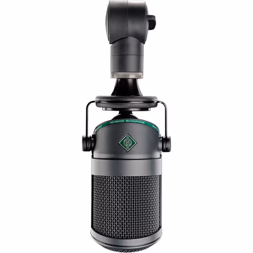 Neumann Broadcast Microphone, Dynamic, Hypercardioid, XLR-3 M, Black