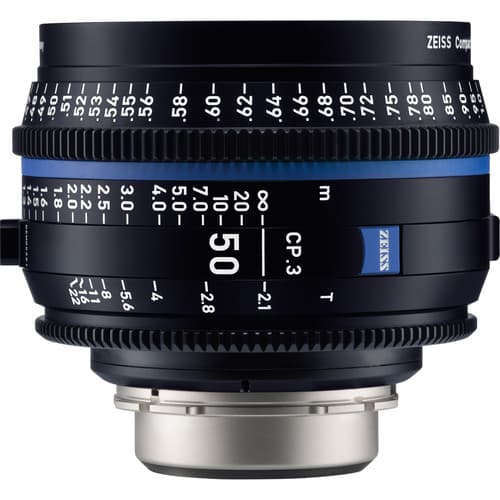Zeiss CP.3 50mm T2.1 Compact Prime Lens (Canon EF Mount, Meters) image 1