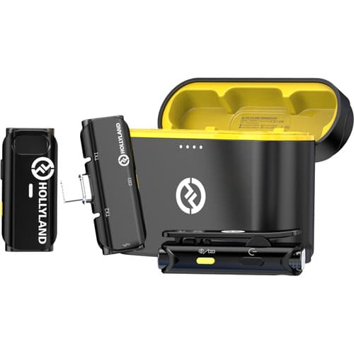 Hollyland LARK C1 DUO 2-Person Wireless Microphone System with USB-C Connector for Mobile Devices image 1