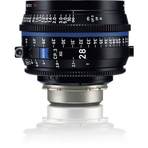 Zeiss CP.3 XD 28mm T2.1 Compact Prime Lens (PL Mount, Meters) image 1