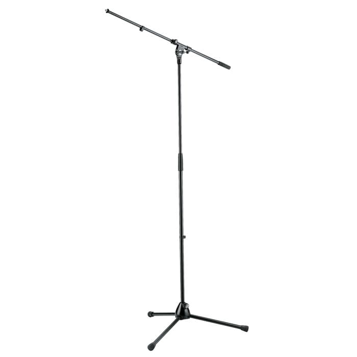 K&M 210/2 Microphone stand and boom arm 0.9m to 1.6m image 1