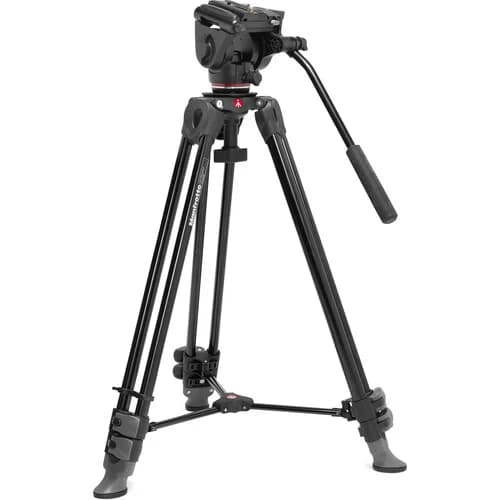 Manfrotto 500X Fluid Head with Aluminum Tripod Kit image 1