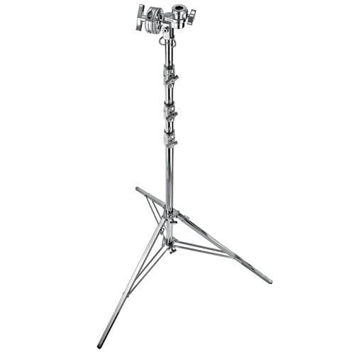 Avenger Overhead Steel Stand 65 with 2 Leveling Legs (Chrome-plated, 21') image 1