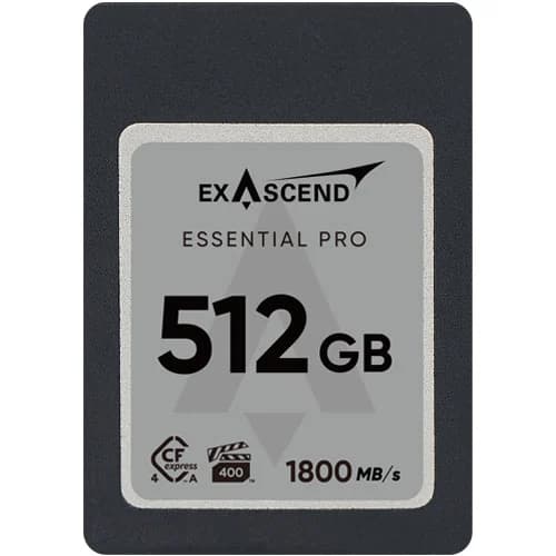 Exascend Essential Pro CFexpress TypeA 4.0 Card 512GB/ Read: 1800 MB/s, Write: 1650 MB/s image 1