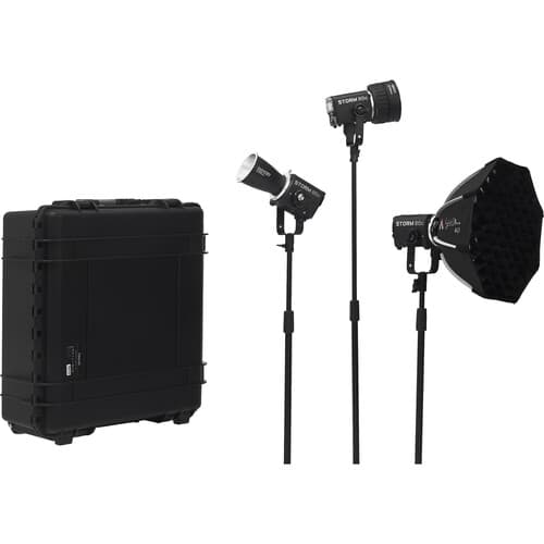 Aputure Storm 80c LED Monolight 3-Light Kit image 1