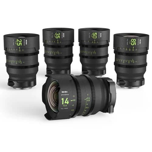 NiSi ATHENA Prime T2.4/1.9 Full-Frame 5-Lens Kit (RF Mount, Drop-In Filter) image 1