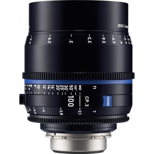 Zeiss CP.3 100mm T2.1 Compact Prime Lens (Canon EF Mount, Meters) image 1