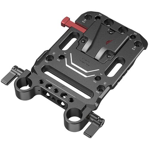 SmallRig V Mount Battery Plate with Dual 15mm Rod Clamp image 1