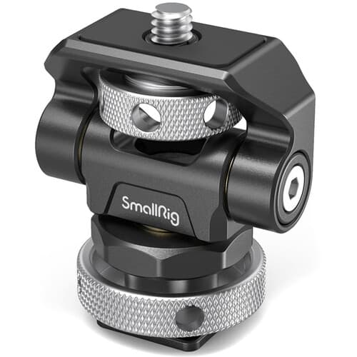 SmallRig Swivel and Tilt Adjustable Monitor Mount with Cold Shoe Mount image 1