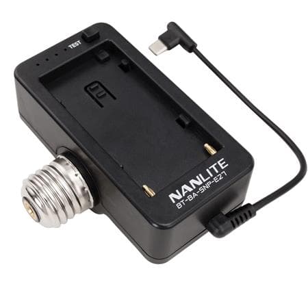 NANLITE NP-F Battery Adapter and Mount for PavoBulb 10C image 1