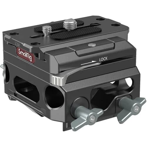 SmallRig Lightweight Baseplate with Dual 15mm Rod Clamp (Magnesium Alloy Version) image 1