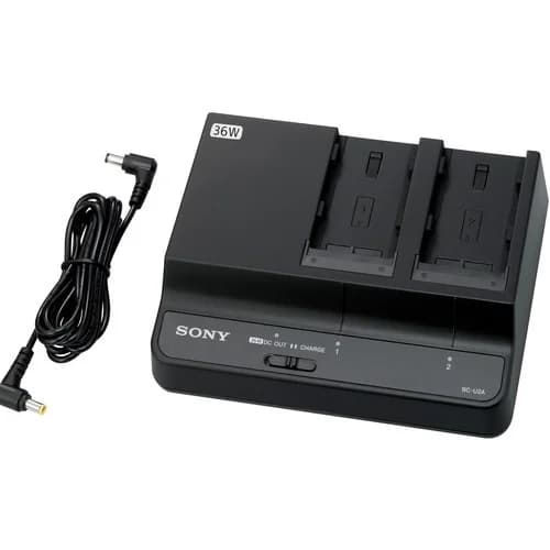 Sony BC-U2A Dual-Bay Battery Charger / AC Adapter for BP-U90, U60, U60T, U30 image 1