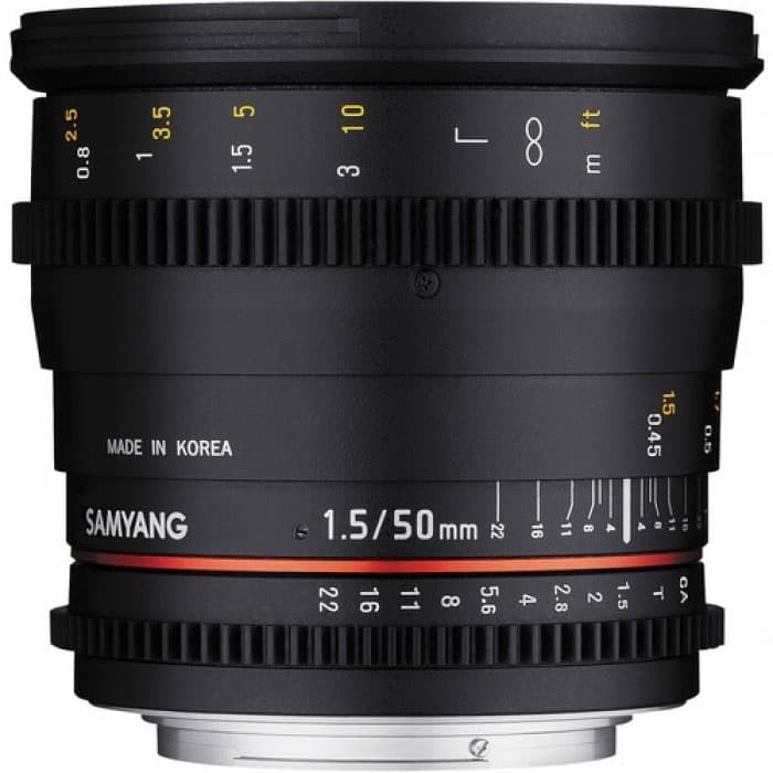 Samyang 50mm T1.5 VDSLR AS UMC Lens (Sony E Mount) image 1