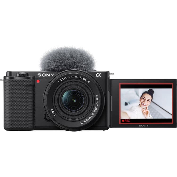 Sony ZV-E10 Mirrorless Camera with 16-50mm f/3.5-5.6 II Lens (Black) image 1