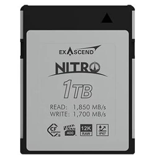 Exascend Nitro CFexpress Type B Card 1TB/ Read: 1850 MB/s, Write: 1700 MB/s image 1