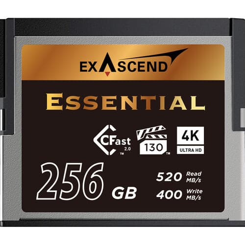 Exascend Essential CFast 2.0 Card, 256GB / Read: 550 MB/s, Write: 530 MB/s image 1