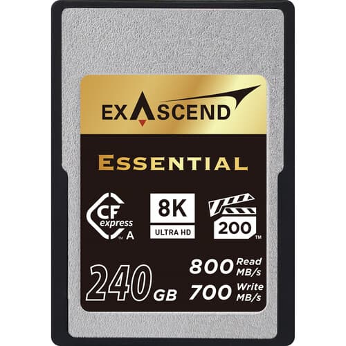 Exascend Essential CFexpress TypeA Card 240GB/ Read: 900 MB/s, Write: 850 MB/s image 1