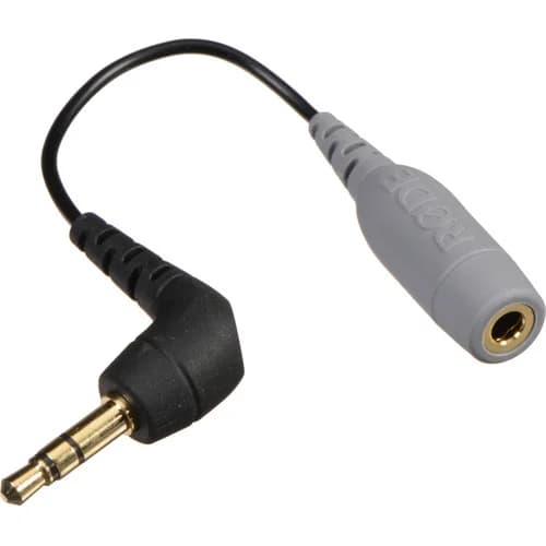 Rode SC3 3.5mm TRRS Female to 3.5mm Right-Angle TRS Male Adapter Cable image 1