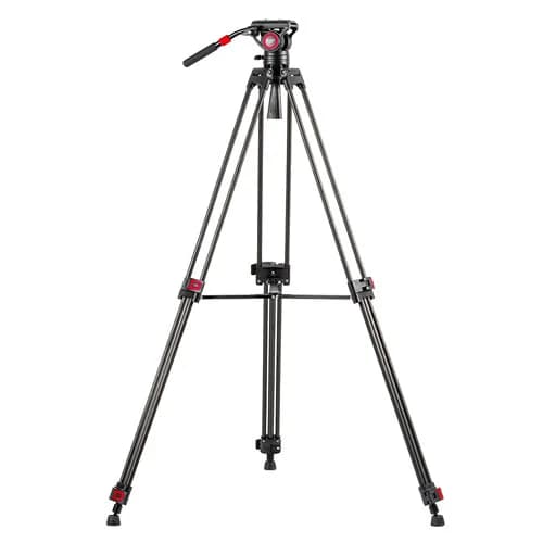 Provision Professional DV3 Carbon Video Tripod Kit with Fluid Head and Bag image 1