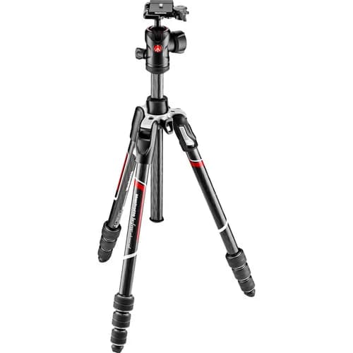 Manfrotto Befree Advanced Carbon Fiber Travel Tripod with 494 Ball Head (Twist Locks, Black) image 1