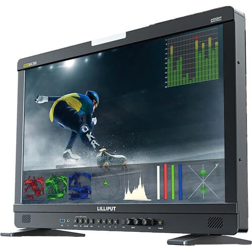 Lilliput UQ23 - 23.8" 1200 NIT High Bright Portable Production Monitor with Hardcase and Sun hood image 1