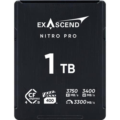 Exascend 1TB NitroPro CFexpress 4.0 Type B Memory Card , Read:3750,Write:3400 image 1