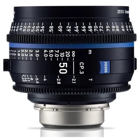 Zeiss CP.3 50mm T2.1 Compact Prime Lens (PL Mount, Meters) image 1