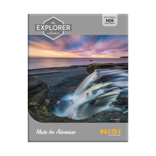 NiSi Explorer Collection 100x100mm Nano IR Neutral Density filter – ND8 (0.9) – 3 Stop image 1