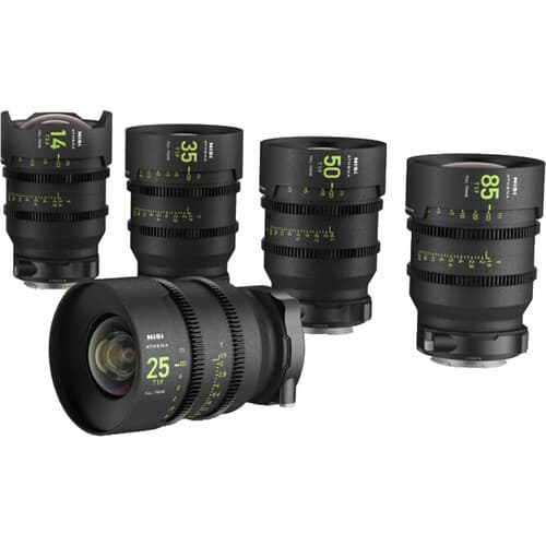 NISI ATHENA PRIME SET PL-Mount (14/T2.4 - 25/T1.9 - 35/T1.9 - 50/T1.9 - 85/T1.9) image 1