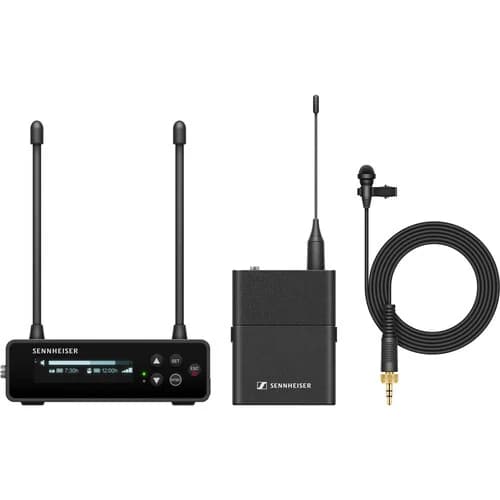 Sennheiser Portable Digital UHF Wireless Microphone System with ME 2 Omnidirectional Lavalier Mic image 1