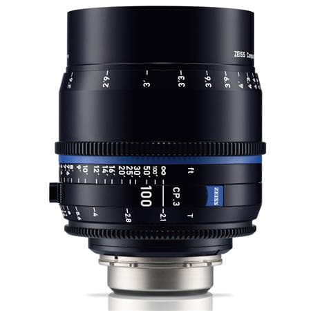 Zeiss CP.3 100mm T2.1 Compact Prime Lens (PL Mount, Meters) image 1