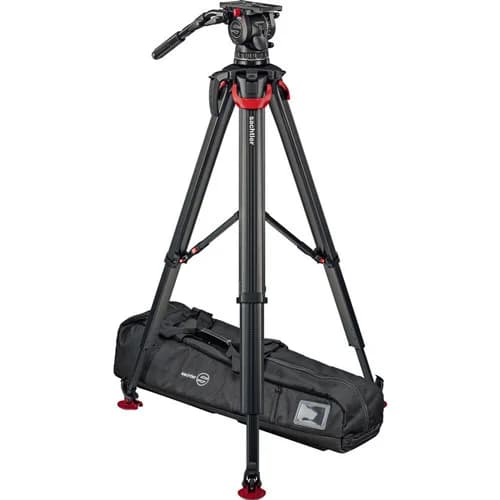 Sachtler System aktiv14T & flowtech 100 with Mid-Level Spreader image 1