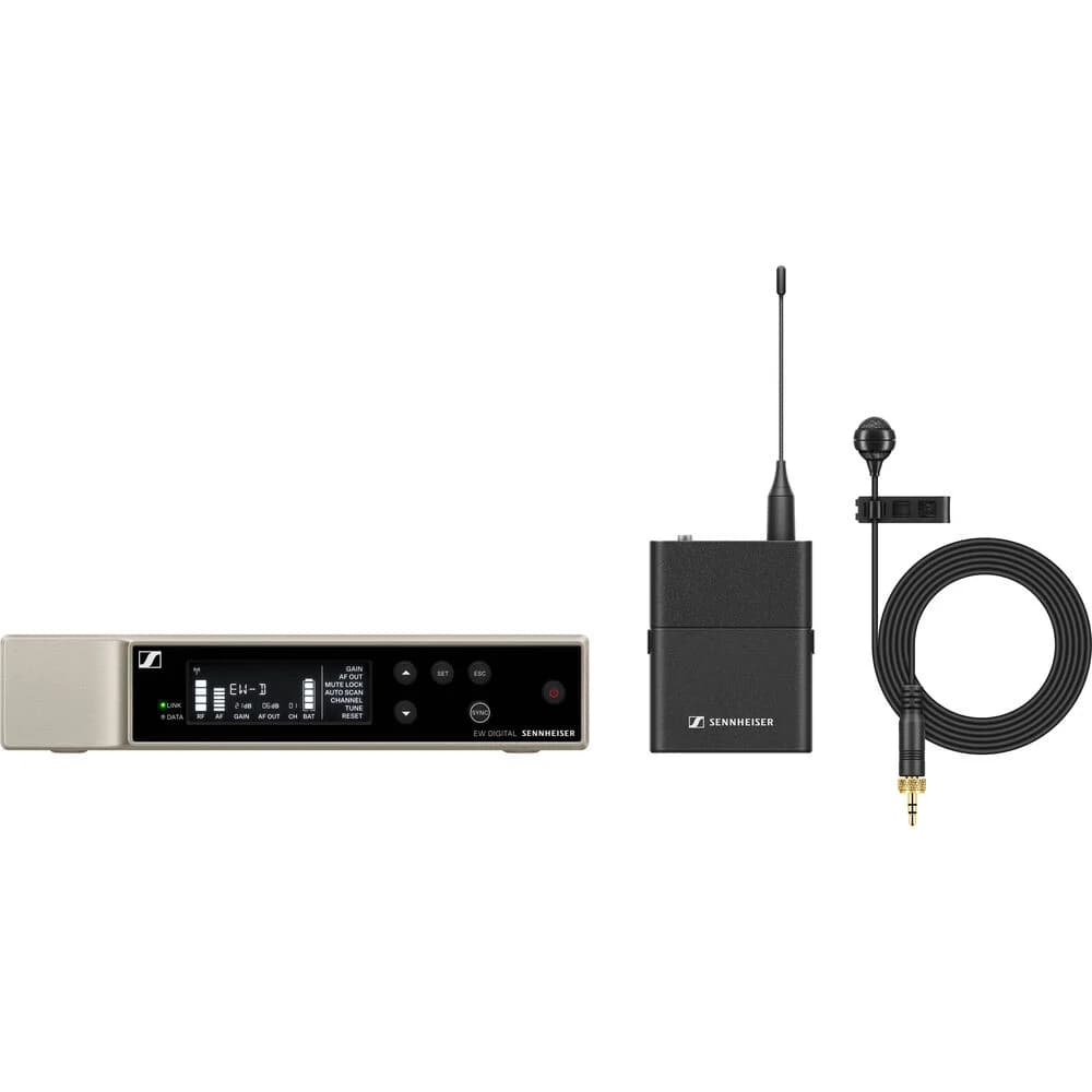 Sennheiser EW-D ME2 SET Digital Wireless Omni Lavalier Microphone System with Rack Mount Receiver image 1