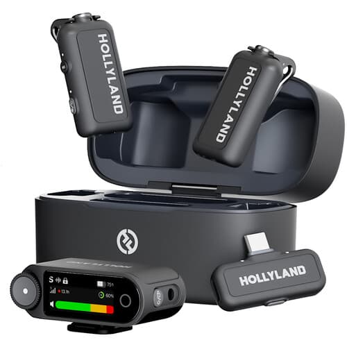 Hollyland LARK MAX 2-Person Wireless Microphone Combo (Space Gray) image 1
