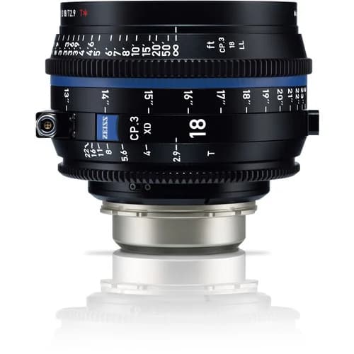 Zeiss CP.3 XD 18mm T2.9 Compact Prime Lens (PL Mount, Meters) image 1