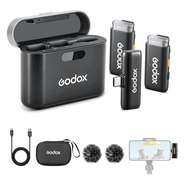 Godox WES Dual microphone USB Type C image 1