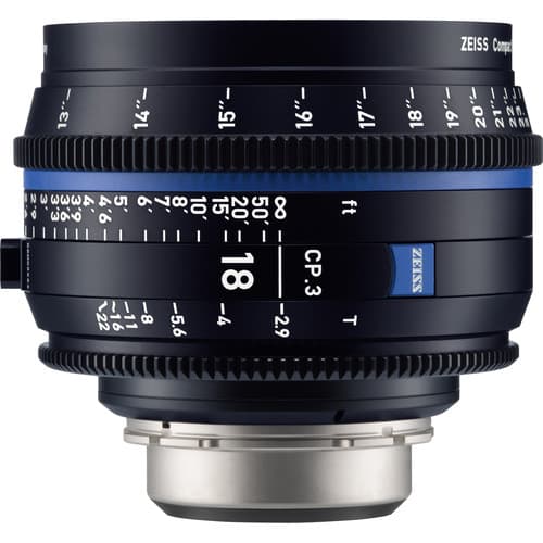 Zeiss CP.3 18mm T2.9 Compact Prime Lens (Canon EF Mount, Meters) image 1