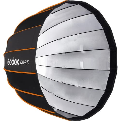 Godox Quick Release Parabolic Softbox 70 CM Bowens mount with Grid image 1